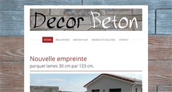 Desktop Screenshot of decorbeton.fr